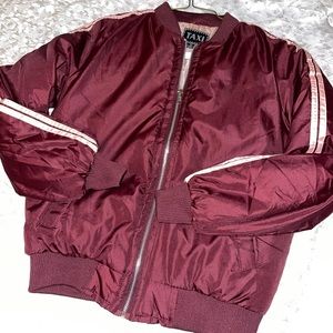 Burgundy & pink jacket
